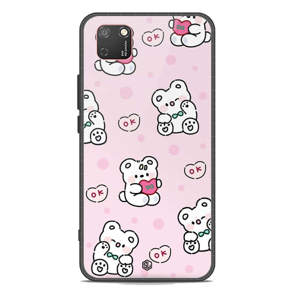 Cute Chic Series Soft Phone Case - Premium Glass Case - Design 1 - Honor 9S