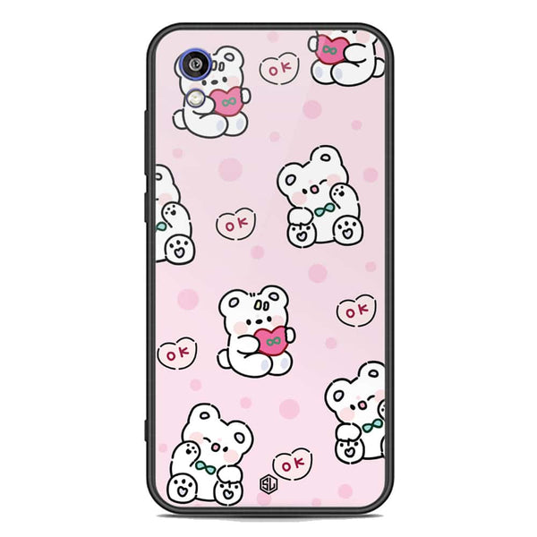 Cute Chic Series Soft Phone Case - Premium Glass Case - Design 1 - Huawei Honor 8S