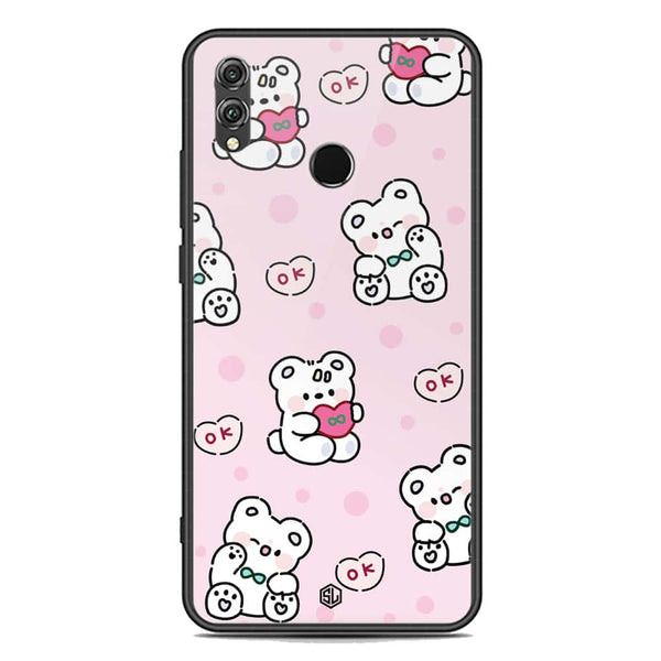 Cute Chic Series Soft Phone Case - Premium Glass Case - Design 1 - Huawei Honor 8X