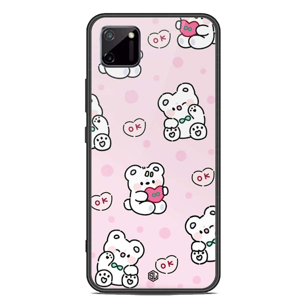 Cute Chic Series Soft Phone Case - Premium Glass Case - Design 1 - Realme C11 2021