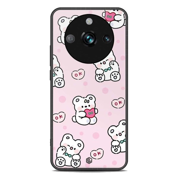 Cute Chic Series Soft Phone Case - Premium Glass Case - Design 1 - Realme 11 Pro Plus