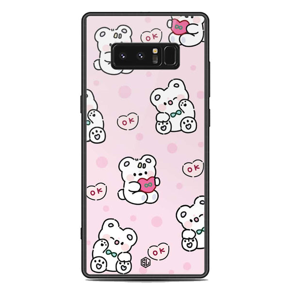 Cute Chic Series Soft Phone Case - Premium Glass Case - Design 1 - Samsung Galaxy Note 8