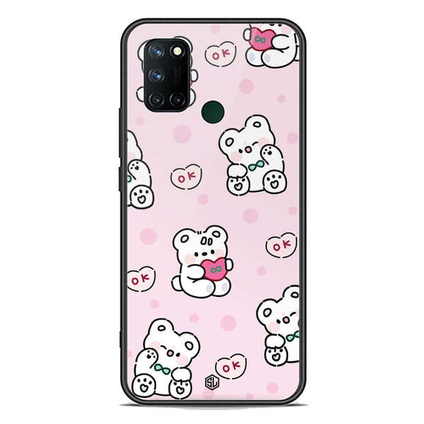 Cute Chic Series Soft Phone Case - Premium Glass Case - Design 1 - Realme 7i