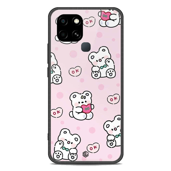 Cute Chic Series Soft Phone Case - Premium Glass Case - Design 1 - Infinix Smart 6
