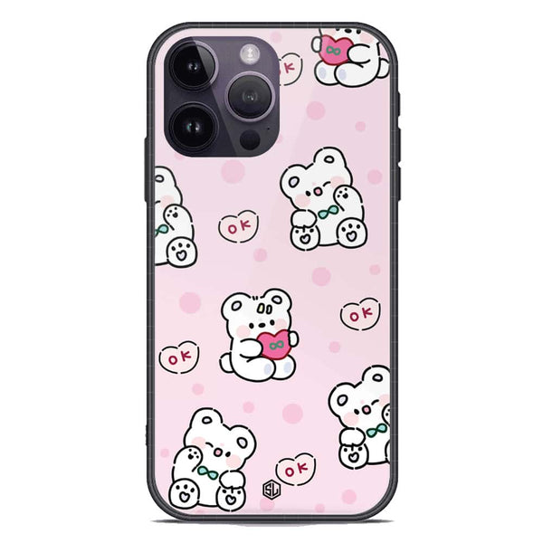 Cute Chic Series Soft Phone Case - Premium Glass Case - Design 1 - iPhone 14 Pro Max