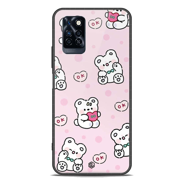 Cute Chic Series Soft Phone Case - Premium Glass Case - Design 1 - Infinix Note 10 Pro