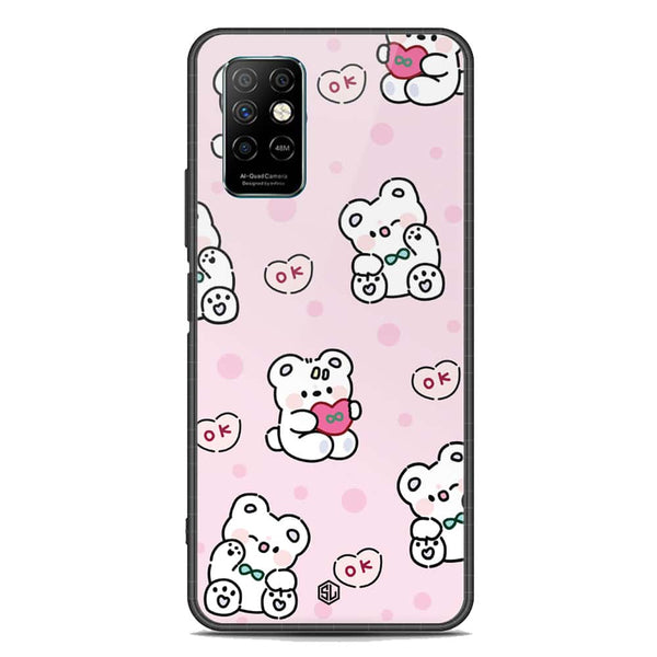 Cute Chic Series Soft Phone Case - Premium Glass Case - Design 1 - Infinix Note 8i