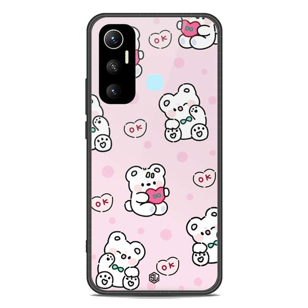 Cute Chic Series Soft Phone Case - Premium Glass Case - Design 1 - Infinix Hot 11