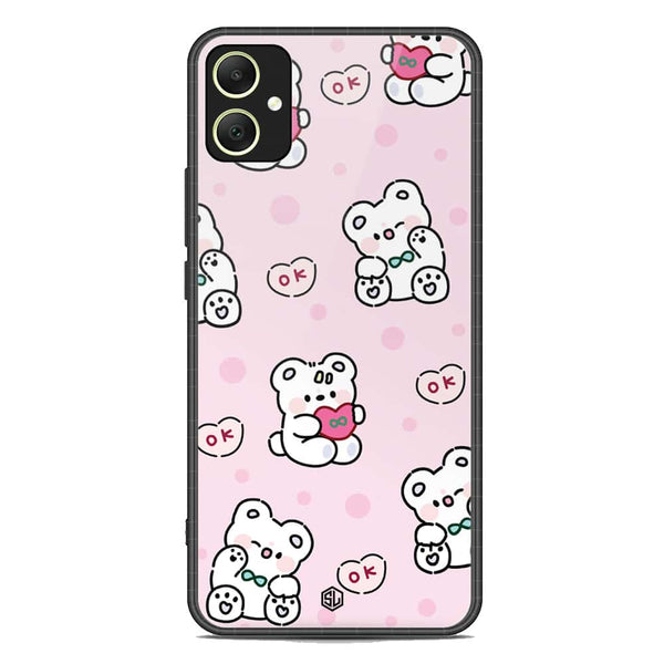 Cute Chic Series Soft Phone Case - Premium Glass Case - Design 1 - Samsung Galaxy A05