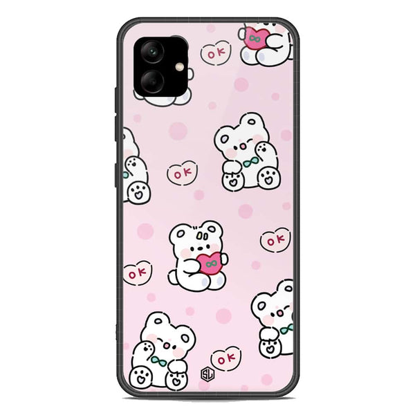 Cute Chic Series Soft Phone Case - Premium Glass Case - Design 1 - Samsung Galaxy M13 5G