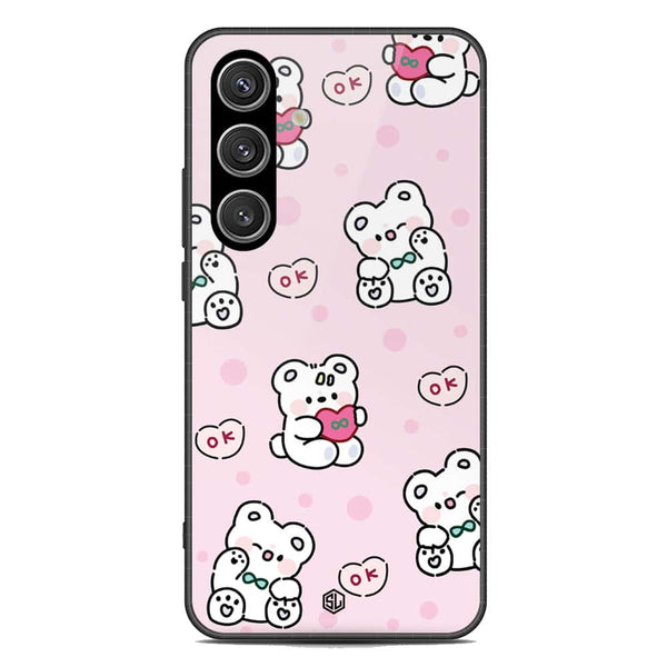 Cute Chic Series Soft Phone Case - Premium Glass Case - Design 1 - Samsung Galaxy S24 Plus