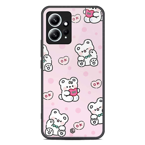 Cute Chic Series Soft Phone Case - Premium Glass Case - Design 1 - Xiaomi Redmi Note 12 4G