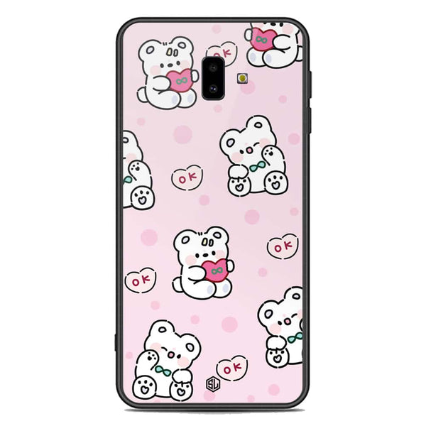 Cute Chic Series Soft Phone Case - Premium Glass Case - Design 1 - Samsung Galaxy J6 Plus 2018