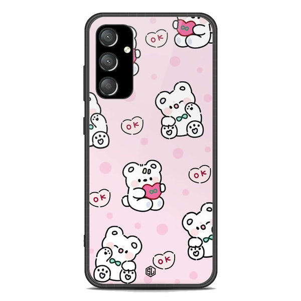Cute Chic Series Soft Phone Case - Premium Glass Case - Design 1 - Samsung Galaxy A54 5G