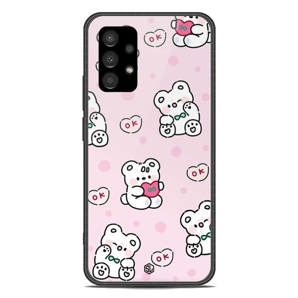 Cute Chic Series Soft Phone Case - Premium Glass Case - Design 1 - Samsung Galaxy A23