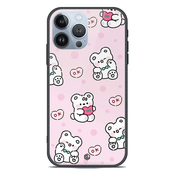 Cute Chic Series Soft Phone Case - Premium Glass Case - Design 1 - iPhone 13 Pro Max