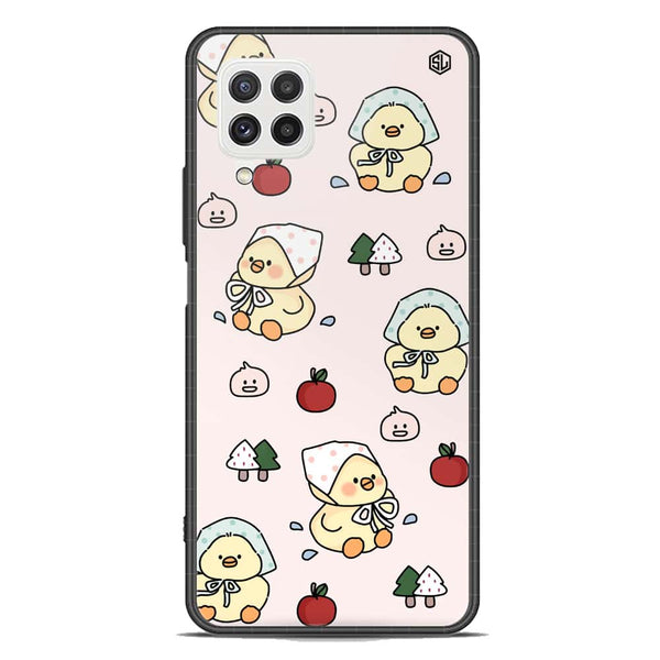 Cute Chic Series Soft Phone Case - Premium Glass Case - Design 2 - Samsung Galaxy A22 4G