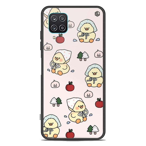 Cute Chic Series Soft Phone Case - Premium Glass Case - Design 2 - Samsung Galaxy A12 Nacho