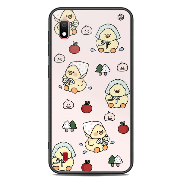 Cute Chic Series Soft Phone Case - Premium Glass Case - Design 2 - Samsung Galaxy A10