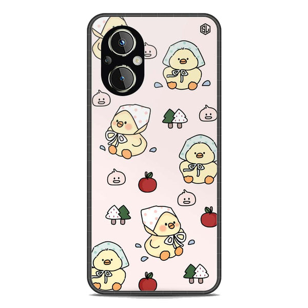 Cute Chic Series Soft Phone Case - Premium Glass Case - Design 2 - OnePlus Nord N20 5G