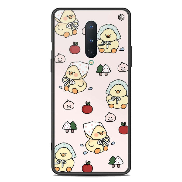 Cute Chic Series Soft Phone Case - Premium Glass Case - Design 2 - OnePlus 8 4G