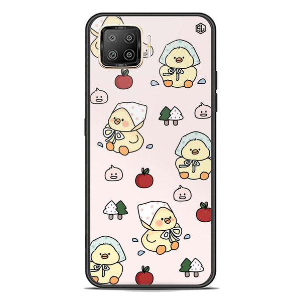 Cute Chic Series Soft Phone Case - Premium Glass Case - Design 2 - Oppo Reno 4 Lite