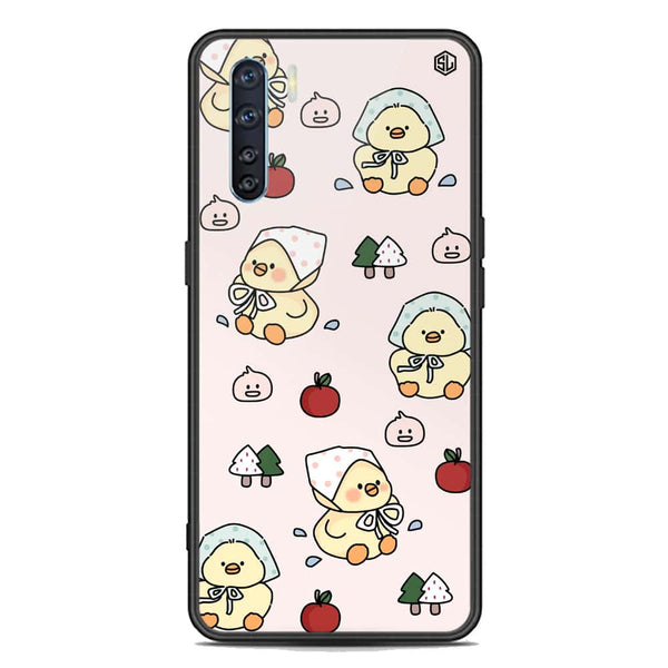 Cute Chic Series Soft Phone Case - Premium Glass Case - Design 2 - Oppo Reno 3 5G