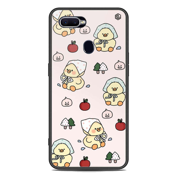 Cute Chic Series Soft Phone Case - Premium Glass Case - Design 2 - Oppo F9 Pro