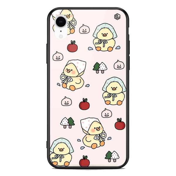 Cute Chic Series Soft Phone Case - Premium Glass Case - Design 2 - iPhone XR