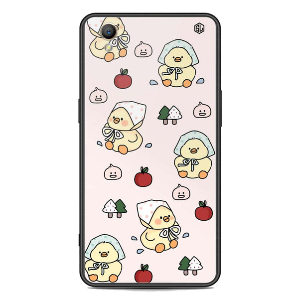 Cute Chic Series Soft Phone Case - Premium Glass Case - Design 2 - Oppo A37