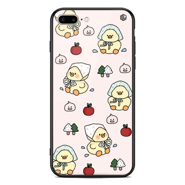 Cute Chic Series Soft Phone Case - Premium Glass Case - Design 2 - iPhone 8 Plus / 7 Plus