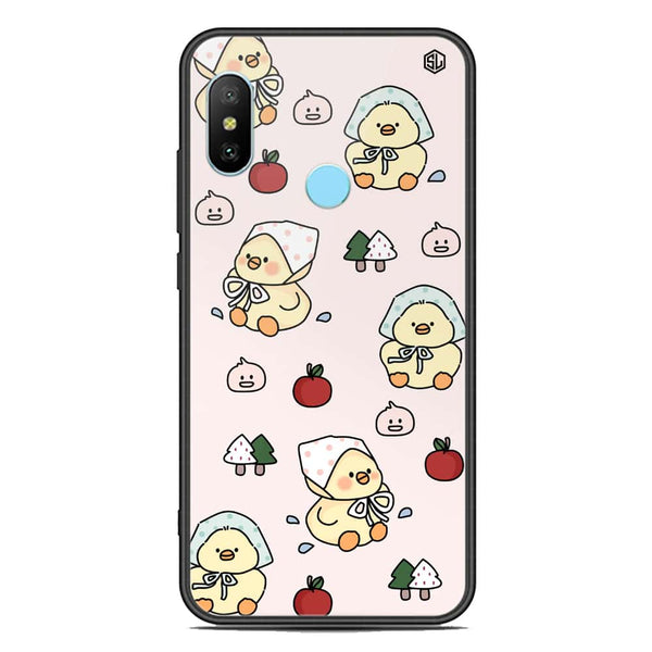 Cute Chic Series Soft Phone Case - Premium Glass Case - Design 2 - Xiaomi Redmi Note 6 Pro