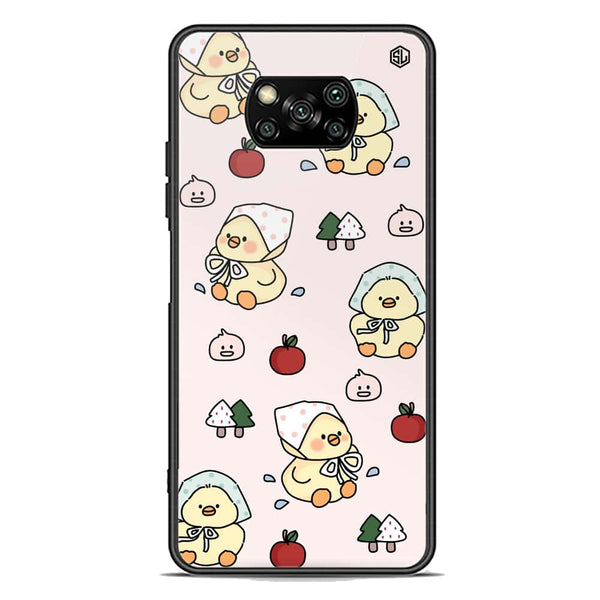 Cute Chic Series Soft Phone Case - Premium Glass Case - Design 2 - Xiaomi Poco X3