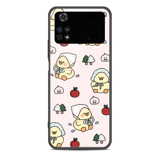 Cute Chic Series Soft Phone Case - Premium Glass Case - Design 2 - Xiaomi Poco M4 Pro 5G