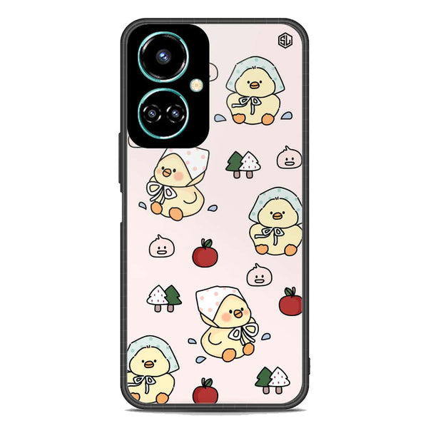Cute Chic Series Soft Phone Case - Premium Glass Case - Design 2 - Tecno Camon 19