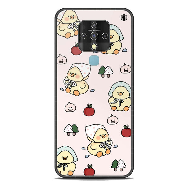 Cute Chic Series Soft Phone Case - Premium Glass Case - Design 2 - Tecno Camon 16