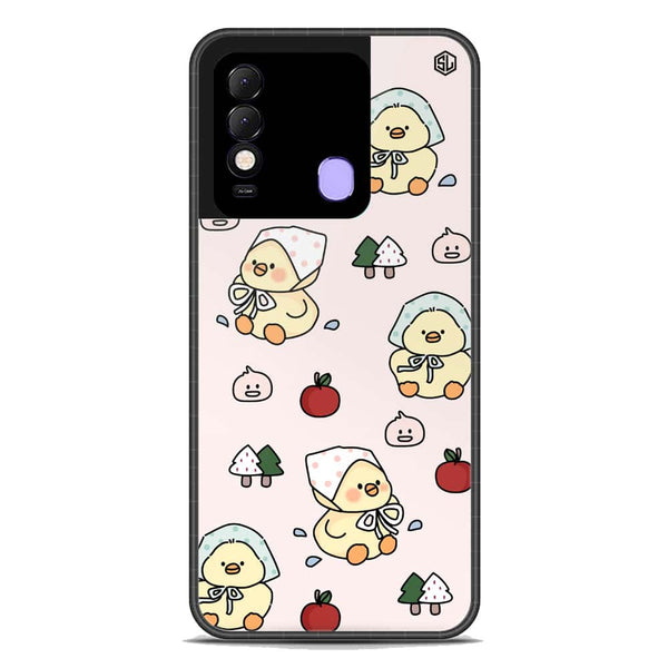 Cute Chic Series Soft Phone Case - Premium Glass Case - Design 2 - Tecno Spark 8