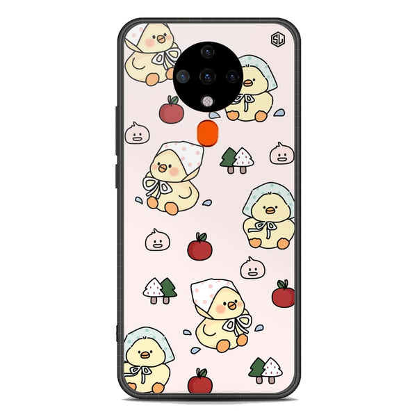 Cute Chic Series Soft Phone Case - Premium Glass Case - Design 2 - Tecno Spark 6