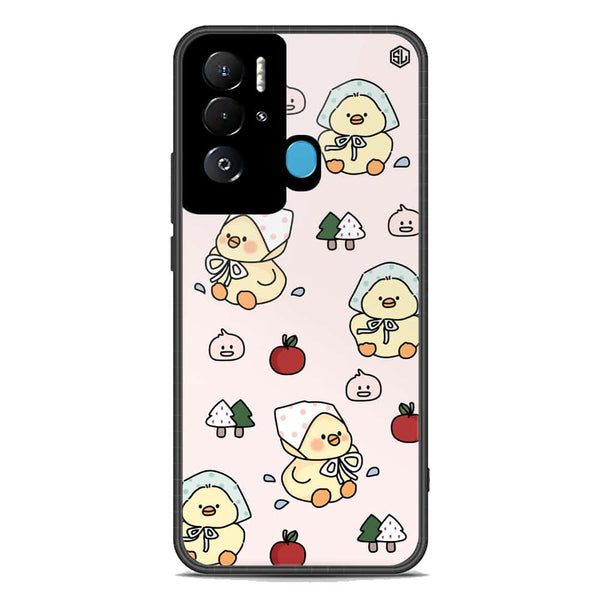 Cute Chic Series Soft Phone Case - Premium Glass Case - Design 2 - Tecno Pova Neo