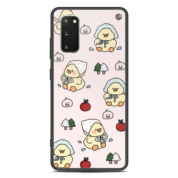 Cute Chic Series Soft Phone Case - Premium Glass Case - Design 2 - Samsung Galaxy S20 Plus