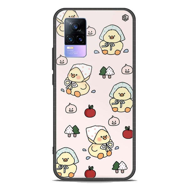 Cute Chic Series Soft Phone Case - Premium Glass Case - Design 2 - Vivo Y73