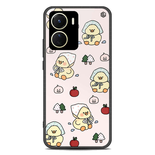 Cute Chic Series Soft Phone Case - Premium Glass Case - Design 2 - Vivo Y56 5G