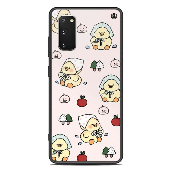 Cute Chic Series Soft Phone Case - Premium Glass Case - Design 2 - Samsung Galaxy S20