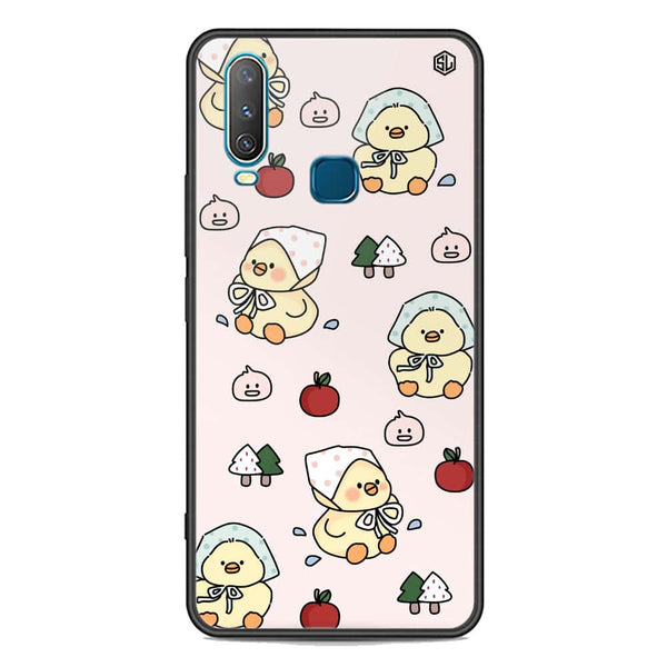 Cute Chic Series Soft Phone Case - Premium Glass Case - Design 2 - Vivo Y15