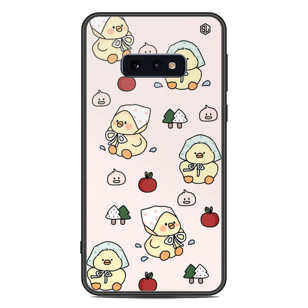 Cute Chic Series Soft Phone Case - Premium Glass Case - Design 2 - Samsung Galaxy S10e
