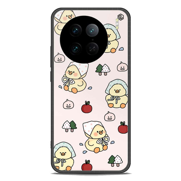 Cute Chic Series Soft Phone Case - Premium Glass Case - Design 2 - Vivo X90 Pro