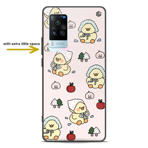 Cute Chic Series Soft Phone Case - Premium Glass Case - Design 2 - Vivo X60