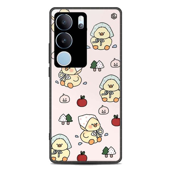 Cute Chic Series Soft Phone Case - Premium Glass Case - Design 2 - Vivo V29