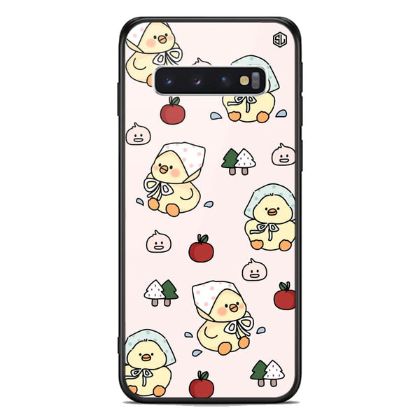 Cute Chic Series Soft Phone Case - Premium Glass Case - Design 2 - Samsung Galaxy S10