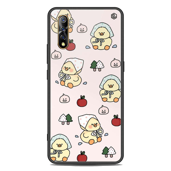 Cute Chic Series Soft Phone Case - Premium Glass Case - Design 2 - Vivo S1